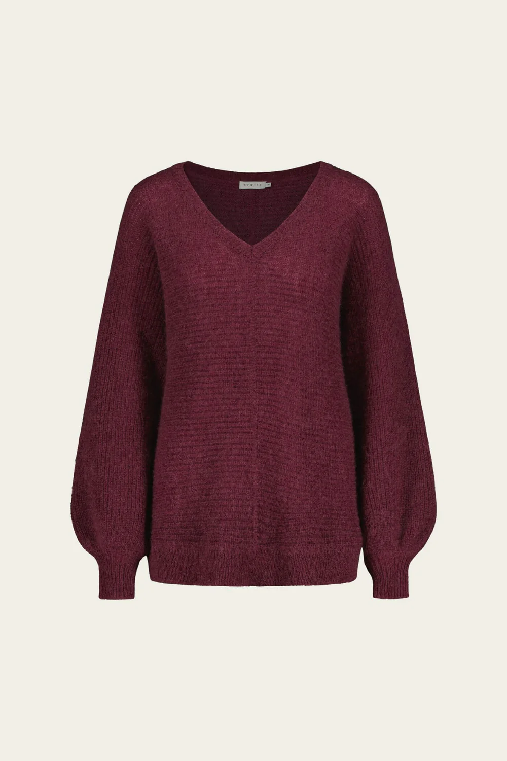 Voglia Livia Mohair Blend Sweater - Red bordeaux, S