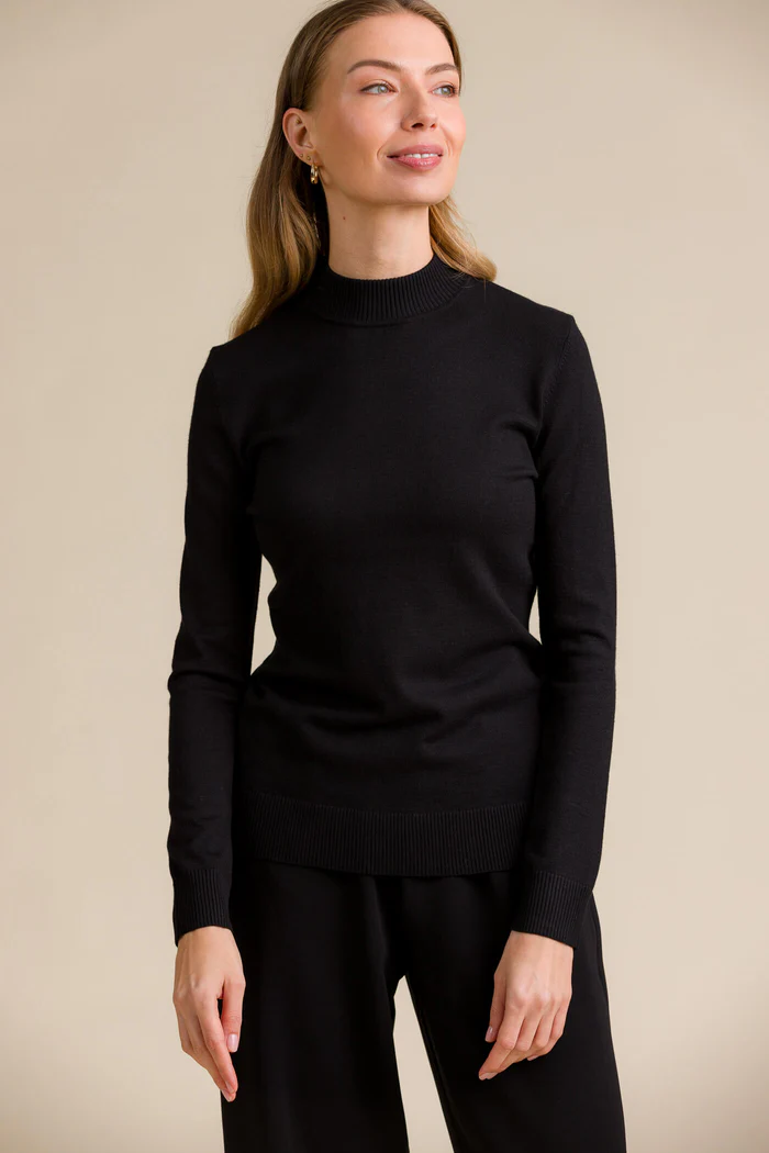 Джемпер с высоким воротником Voglia Frigole - Черный, XS