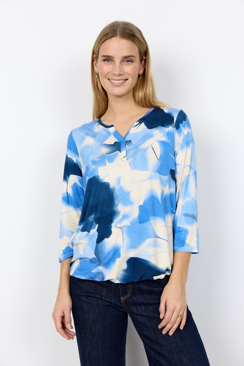 Soyaconcept SC-Marica AOP 351 lüotsellist pluus - Helesinine, M